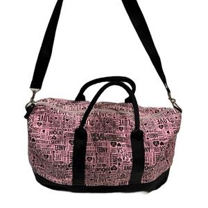 Victoria’s Secret Pink and Black Gateway Weekender Duffle Bag